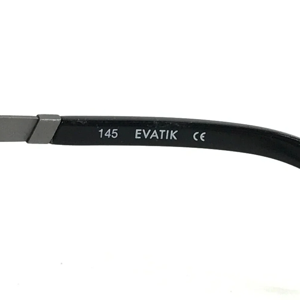 Evatik Eyeglasses Frames 9185 col.M103 Black Grey Rectangular Full Rim 56-17-145
